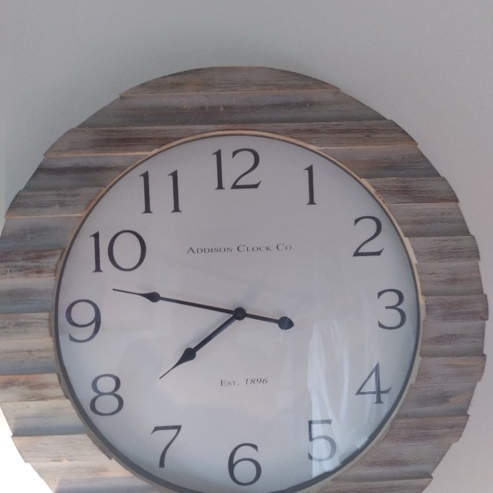 Wooden Bohemian Wall Clock